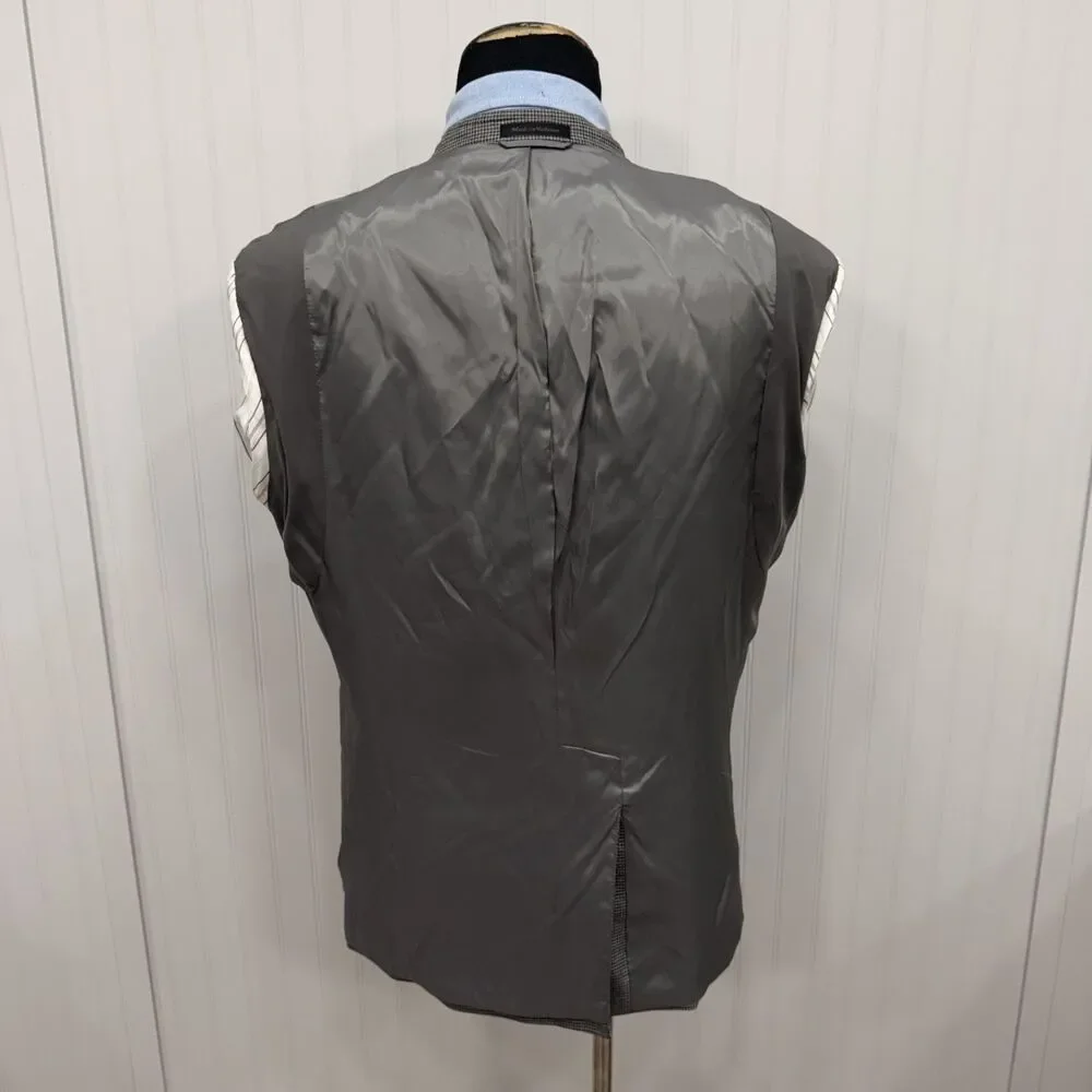 Lauren Ralph Lauren 48R Gray Houndstooth 2-Button Single-Vent Sports Coat